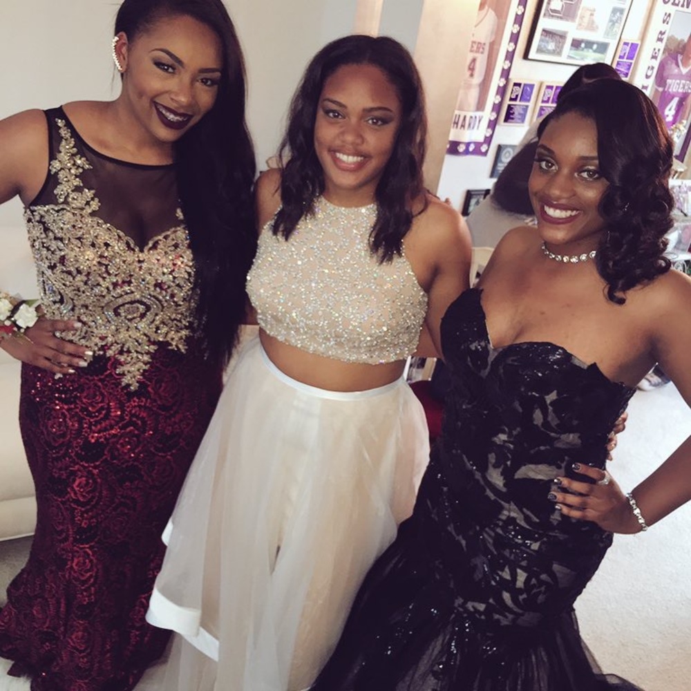Red high low Prom Dress